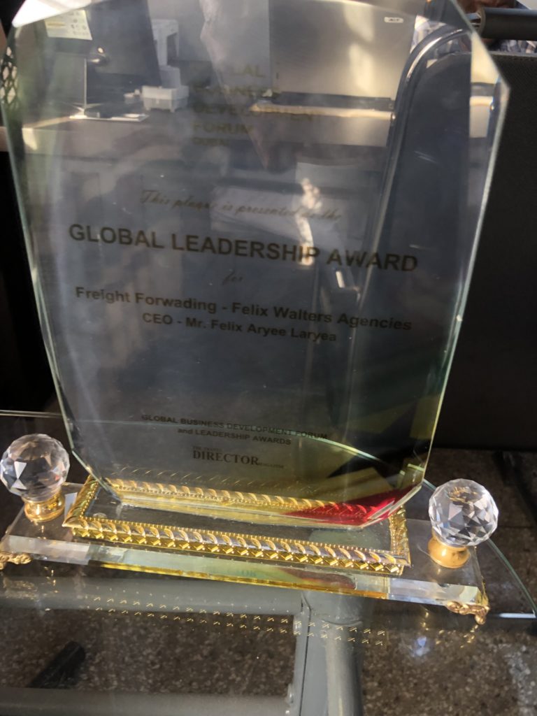 Global Leadership Awards Plaque
